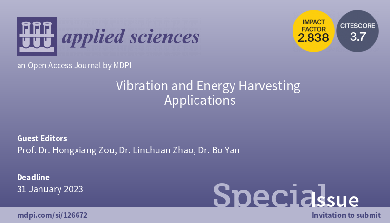 Applied sciences - Vibration and Energy Harvesting Applications